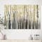 Designart - Golden Birch Forest I - Landscapes Premium Canvas Wall Art